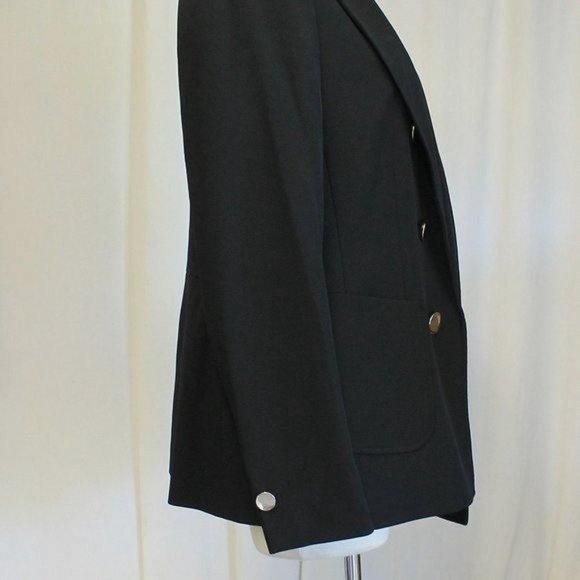 Anne Klein Faux Double Breasted Blazer Open Front, Size 0 - Picture 5 of 7